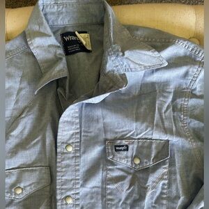 Denim Wrangler Pearl Snap